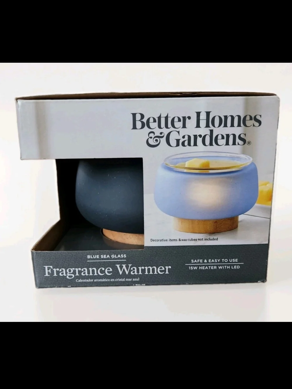 Better Homes And Gardens Sea Glass Fragrance Wax Warmer in Blue